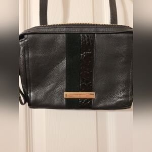 Cole Haan Black Leather Crossbody Bag